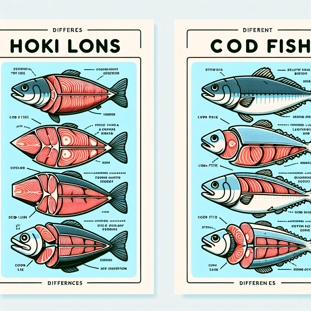 Hva er forskjellen mellom Hookiloins og torsk ?