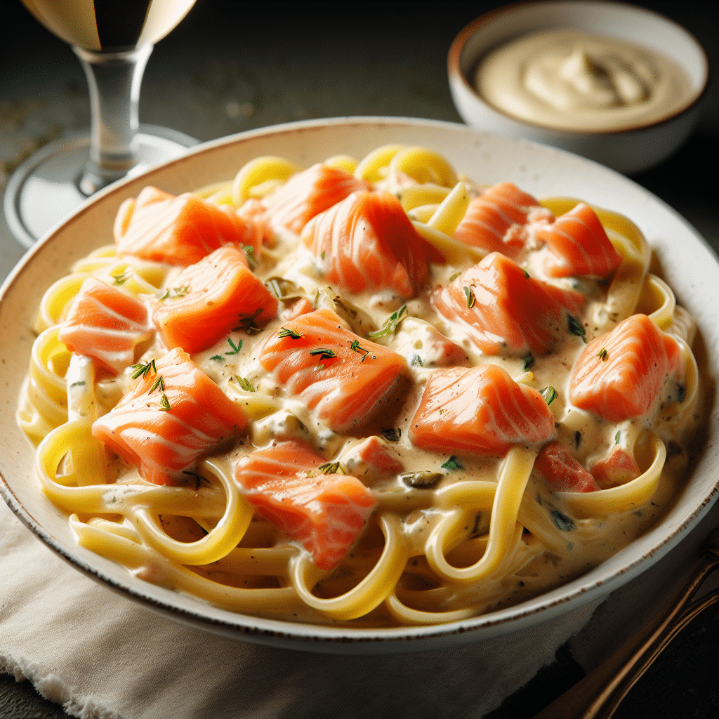 Oppskrift på deilig kremet pasta med laks - En smakfull fiskerett som vil få deg til å klikke!